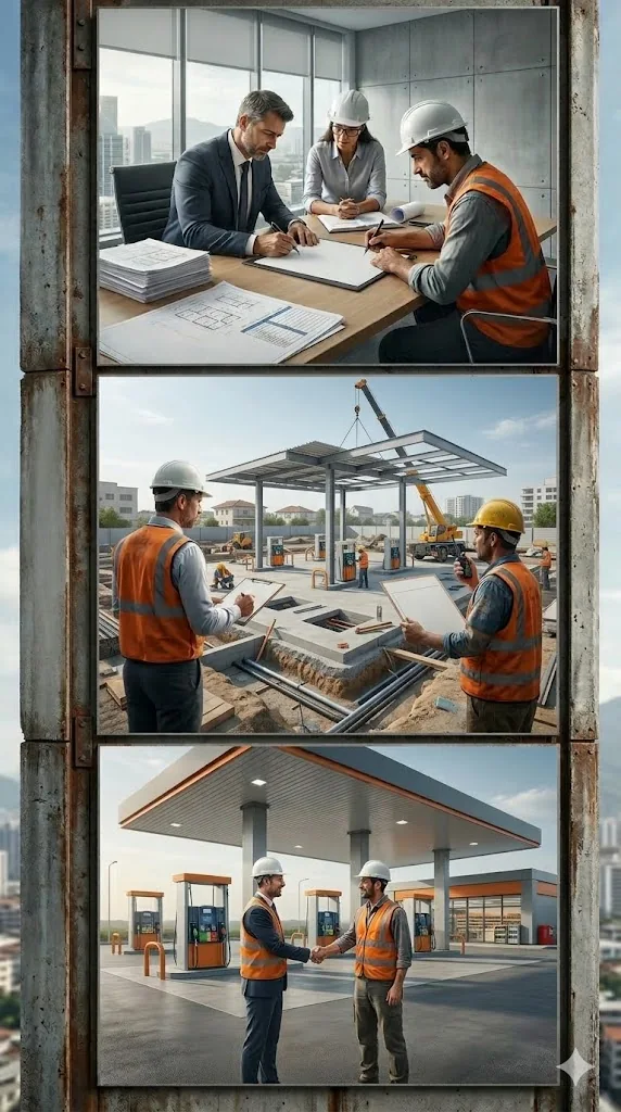 Akaryakıt hizmet noktası